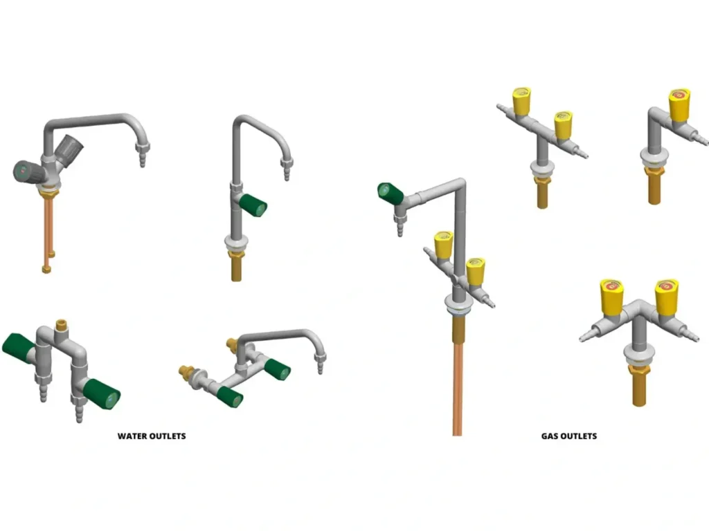 Raccordements d'eau et de gaz